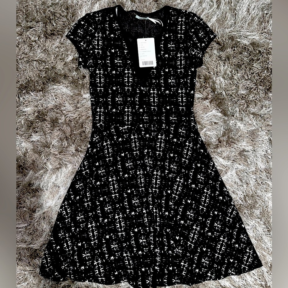 Urban outfitters Blue black and white nylon spandex dress  - size small 🖤